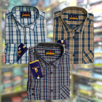 চেক শার্ট পকেট আছে